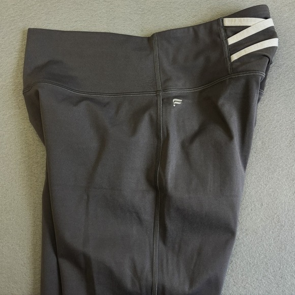 Fabletics Motion 365 Leggings Womens Gray Medium High Waist Crossover Pocket - Picture 5 of 8